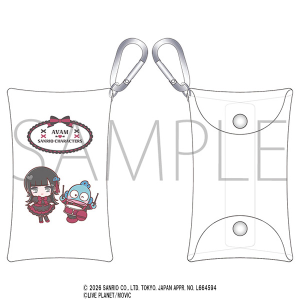 AVAM×サンリオキャラクターズ　カラビナ付きクリアポーチ　佐伯七海・ハンギョドン