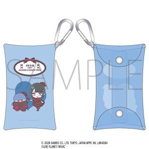 AVAM×サンリオキャラクターズ　カラビナ付きクリアポーチ　東雲青空・タキシードサム