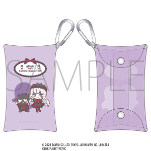 AVAM×サンリオキャラクターズ　カラビナ付きクリアポーチ　月深乃絢・バッドばつ丸