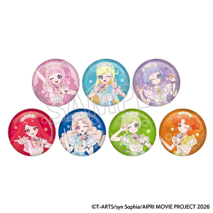 映画ひみつのアイプリ　まんかいバズリウムライブ！ ホログラムキャラバッジコレクション／A