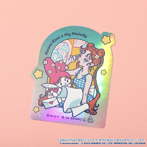 胸きゅん展 × SANRIO CHARACTERS　ステッカー　Azami Eimi×My Melody_A