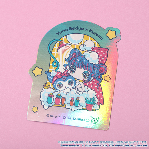 胸きゅん展 × SANRIO CHARACTERS　ステッカー　Yurie Sekiya×Kuromi_A