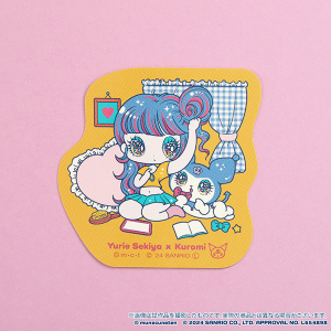 胸きゅん展 × SANRIO CHARACTERS　ステッカー　Yurie Sekiya×Kuromi_B