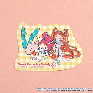 胸きゅん展 × SANRIO CHARACTERS　ステッカー　Azami Eimi×My Melody_C