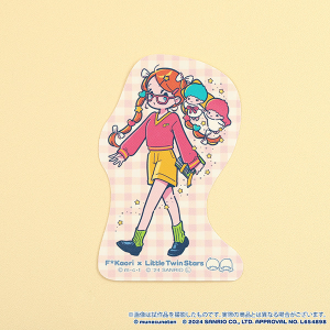 胸きゅん展 × SANRIO CHARACTERS　ステッカー　F*Kaori×LittleTwinStars_C