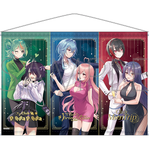 あおぎり高校　B2タペストリー／Club spring rain　Club puwapuwa　Club moon trip