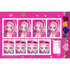 ALIEN STAGE　証明写真風シート／MIZI ミジ　Find your Plus One!
