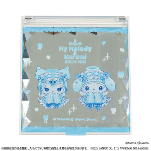 サンリオキャラクターズ　マイメロディ＆クロミ　DOLLY MIX水色天使デザイン　ジュエルミラー