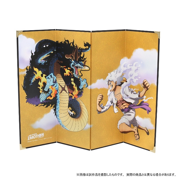 ONE PIECE　ワノ国大激闘図金屏風　ルフィVSカイドウ