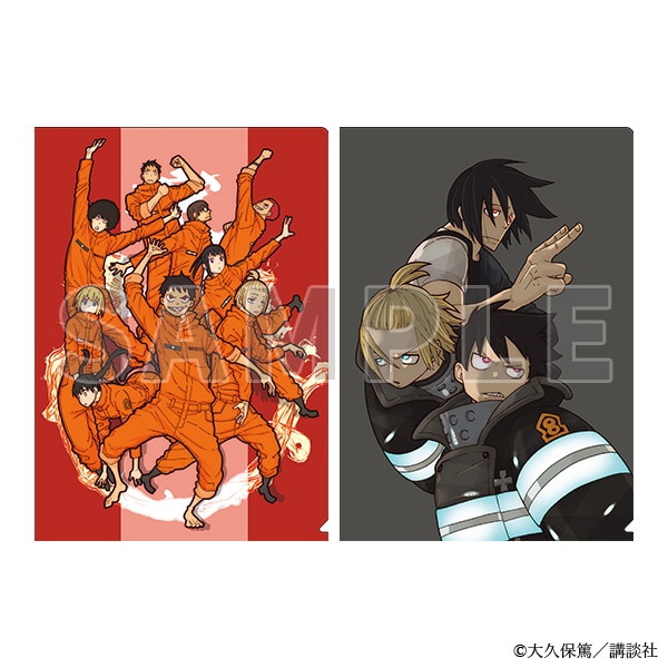 クリアファイルセット／B　炎炎ノ消防隊原画展 事後通販