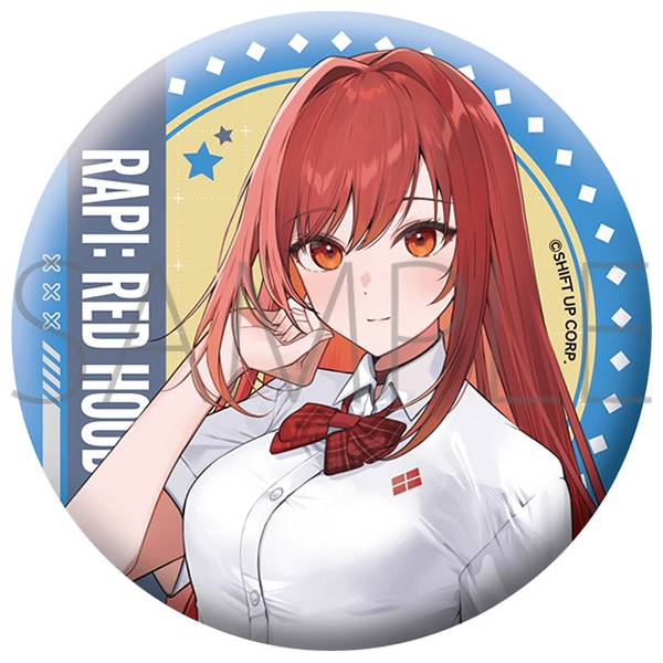 グリッター缶バッジ／ラピ：レッドフード　勝利の女神：NIKKE × 東京ドームシティ アトラクションズ 『遊園地を奪還せよ、指揮官！』 事後通販