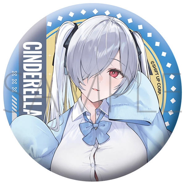 グリッター缶バッジ／シンデレラ　勝利の女神：NIKKE × 東京ドームシティ アトラクションズ 『遊園地を奪還せよ、指揮官！』 事後通販