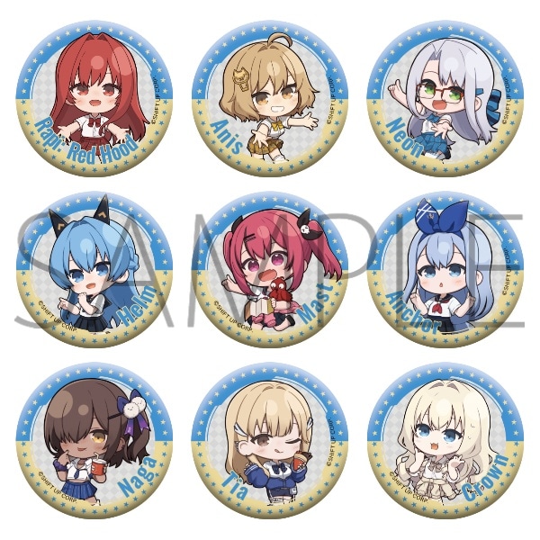 キャラバッジコレクション／A　勝利の女神：NIKKE × 東京ドームシティ アトラクションズ 『遊園地を奪還せよ、指揮官！』 事後通販
