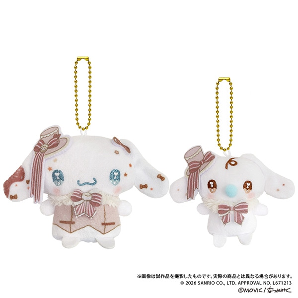 サンリオキャラクターズ　DOLLY MIXホワイトマカロンプリンスデザイン　フィンガーマスコット・PUPPELA（パペラ）セット［ぬいぐるみ］／シナモン＆みるく