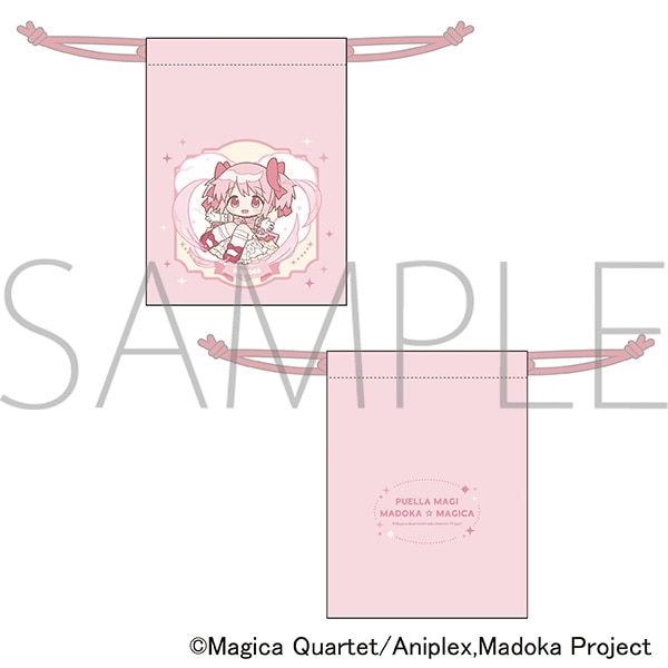 魔法少女まどか☆マギカ　巾着／鹿目まどか　ぱすてるぽっぷ