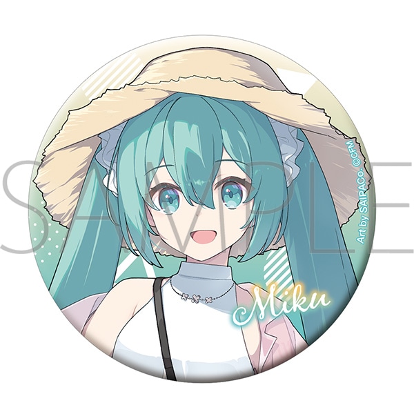 初音ミクシリーズ　グリッター缶バッジ／初音ミク