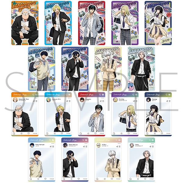 クリアシートコレクション(全18種)　TVアニメ「SAKAMOTO DAYS」 POP UP STORE #制服DAYS　事後通販