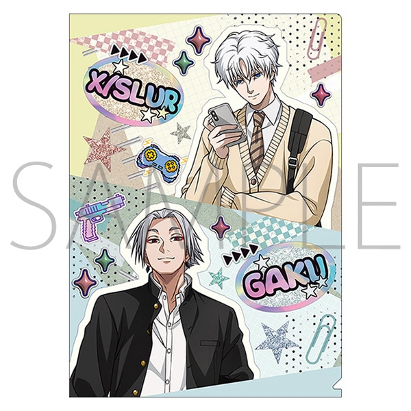 クリアファイル／X（スラー）・楽　TVアニメ「SAKAMOTO DAYS」 POP UP STORE #制服DAYS　事後通販