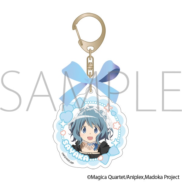 魔法少女まどか☆マギカ　リボン付きアクリルキーホルダー／美樹さやか