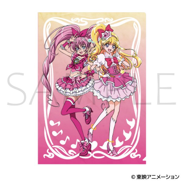 プリキュア　クリアファイル／キュアメロディ＆キュアミラクル