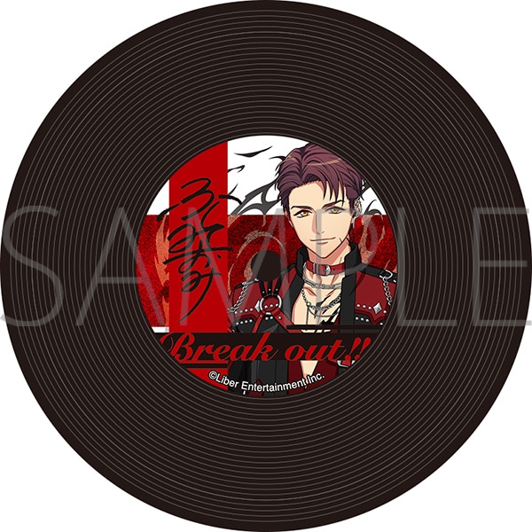 A3!　レコード風コースター／伏見 臣 IDOL REWRITE
