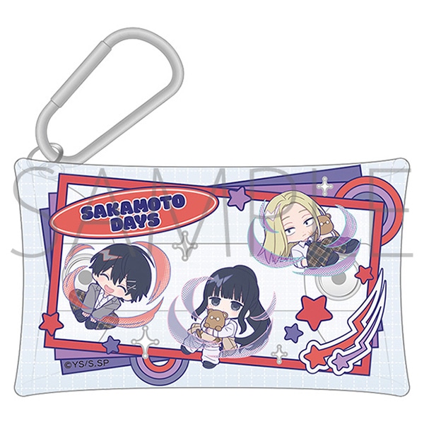 カラビナ付きクリアポーチ／南雲・神々廻・大佛 ぱすてるぽっぷ　TVアニメ「SAKAMOTO DAYS」 POP UP STORE #制服DAYS　事後通販