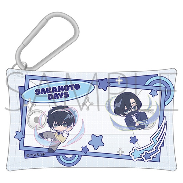 カラビナ付きクリアポーチ／勢羽 夏生・勢羽 真冬 ぱすてるぽっぷ　TVアニメ「SAKAMOTO DAYS」 POP UP STORE #制服DAYS　事後通販