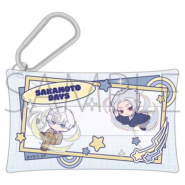 カラビナ付きクリアポーチ／X（スラー） ・楽 ぱすてるぽっぷ　TVアニメ「SAKAMOTO DAYS」 POP UP STORE #制服DAYS　事後通販