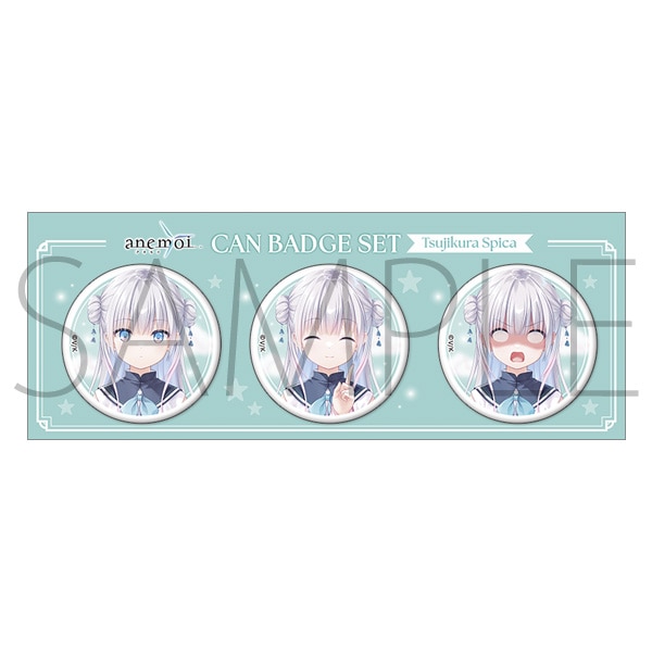 anemoi　3面相缶バッジセット／辻倉 朱比華