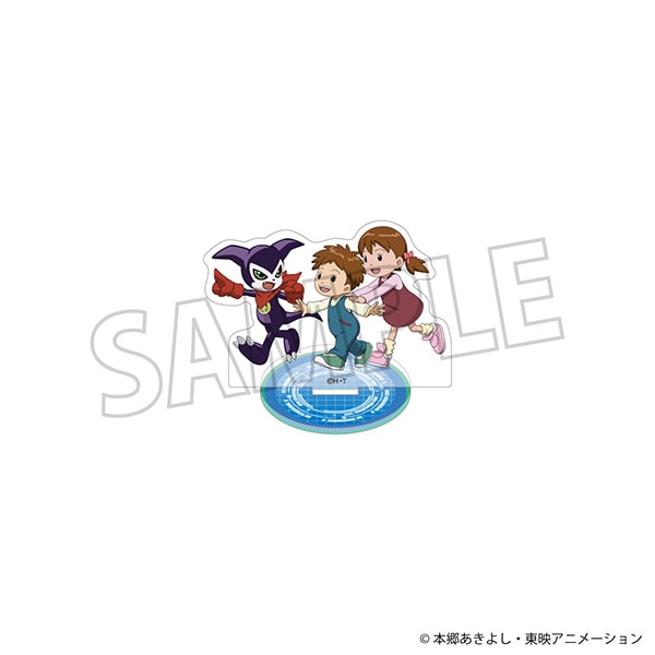 デジモンテイマーズ　アクリルスタンド／アイ＆マコト＆インプモン