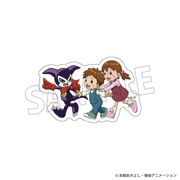 デジモンテイマーズ　ステッカー／アイ＆マコト＆インプモン