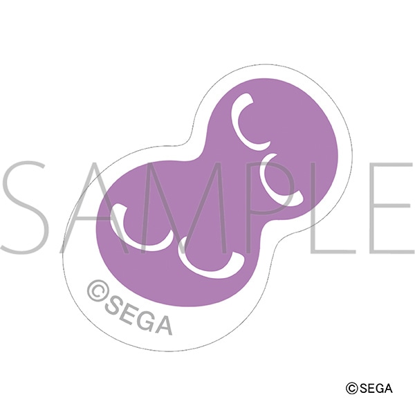 ぷよぷよ　刺繍ワッペンシール／むらさきぷよ