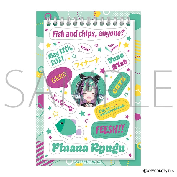 NIJISANJI EN　#ENはいいぞ　ステッカーシート／Finana Ryugu