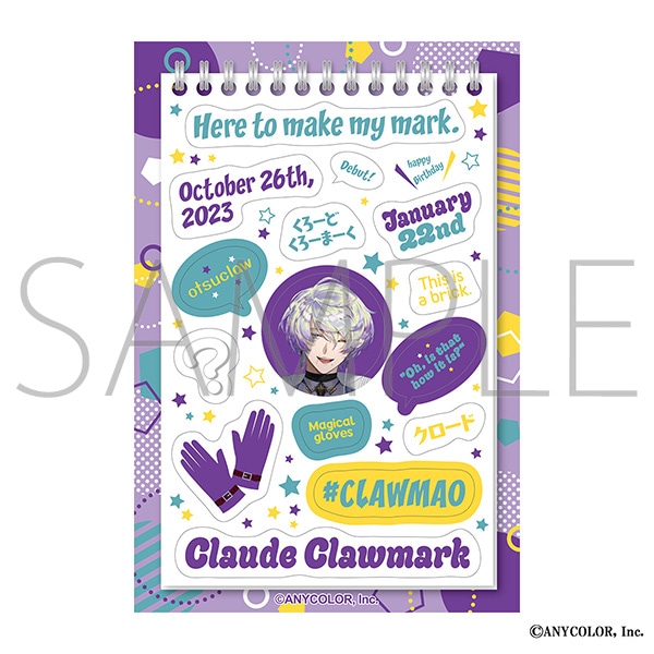 NIJISANJI EN　#ENはいいぞ　ステッカーシート／Claude Clawmark
