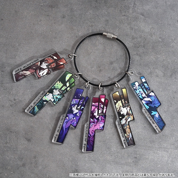 ジョジョの奇妙な冒険 オラオラオーバードライブ　6連キーホルダー／Stars Ver.