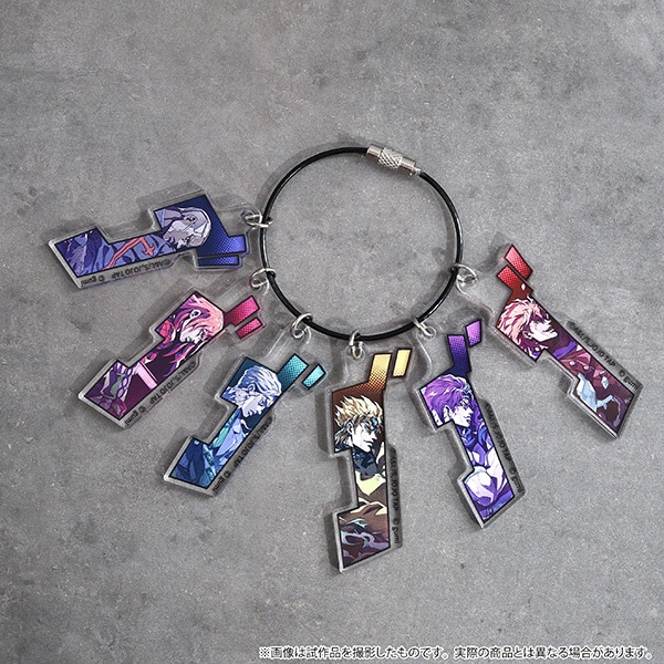 ジョジョの奇妙な冒険 オラオラオーバードライブ　6連キーホルダー／Evils Ver.