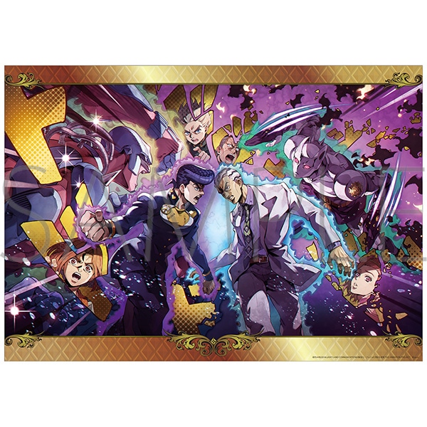 ジョジョの奇妙な冒険 オラオラオーバードライブ　メタルポスター（1周年ver.)