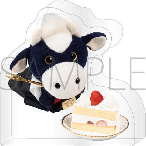 パペットマペット ポップアップストア＆アニメイトカフェ 事後通販　アクリルフィギュア　B　ケーキいただきます！(うしくん)