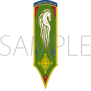 THE LORD OF THE RINGS:THE WAR OF THE ROHIRRIM　フラッグポスター／Rohan